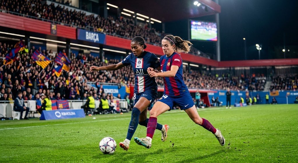barcelona - paris football.