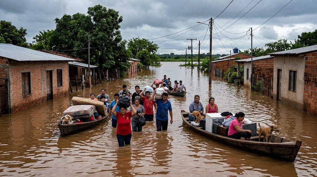 Inundación Paraguay